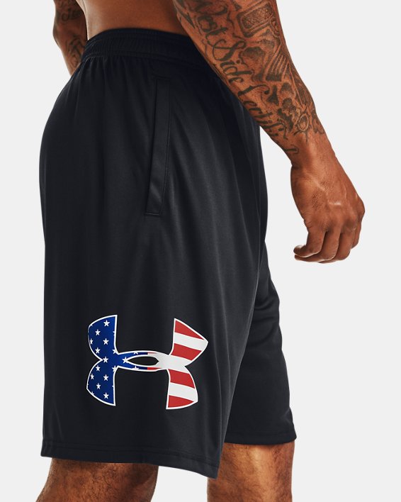 Men's UA Freedom Tech™ Big Flag Logo Shorts, Black, pdpMainDesktop image number 3
